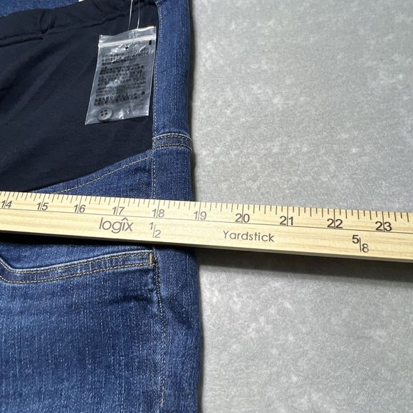 Uniqlo Dark Wash Maternity Extra Stretch Skinny Jeans Size XXL NWT - Picture 8 of 11